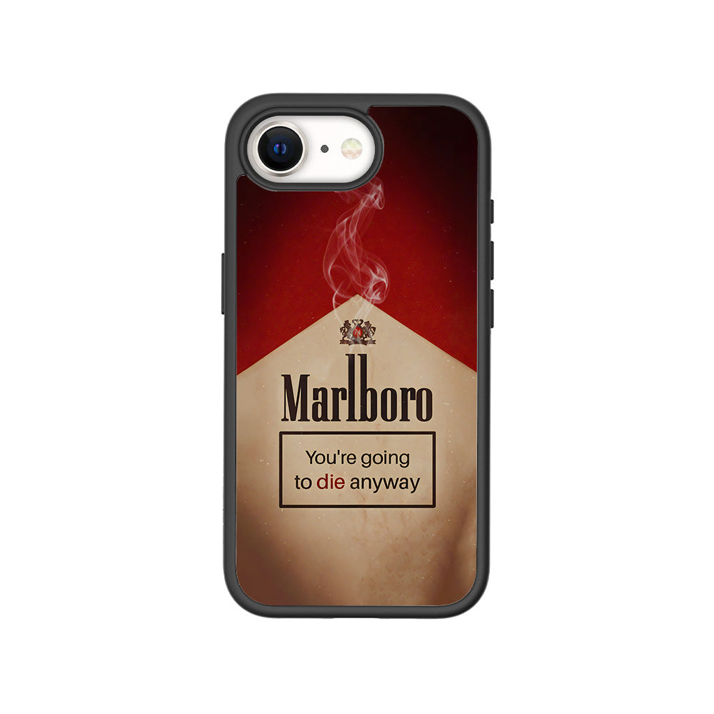 Marlboro Dark Humor 3D Skin with Shockguard Armour Magsafe Case for Apple iPhone 16E