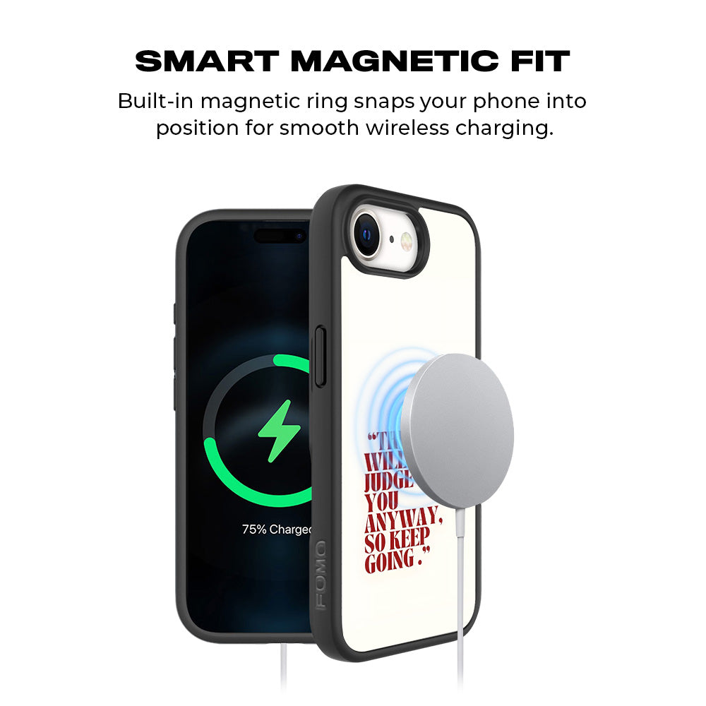 They Will Judge You 3D Skin with Shockguard Armour Magsafe Case for Apple iPhone 16E