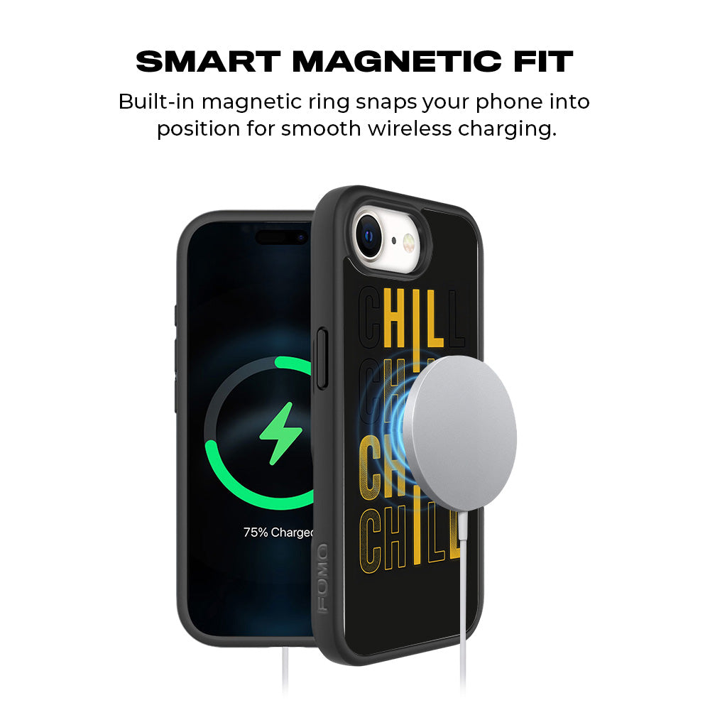 Chill Mode On 3D Skin with Shockguard Armour Magsafe Case for Apple iPhone 16E