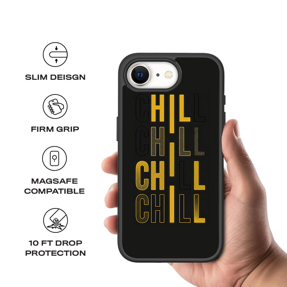 Chill Mode On 3D Skin with Shockguard Armour Magsafe Case for Apple iPhone 16E