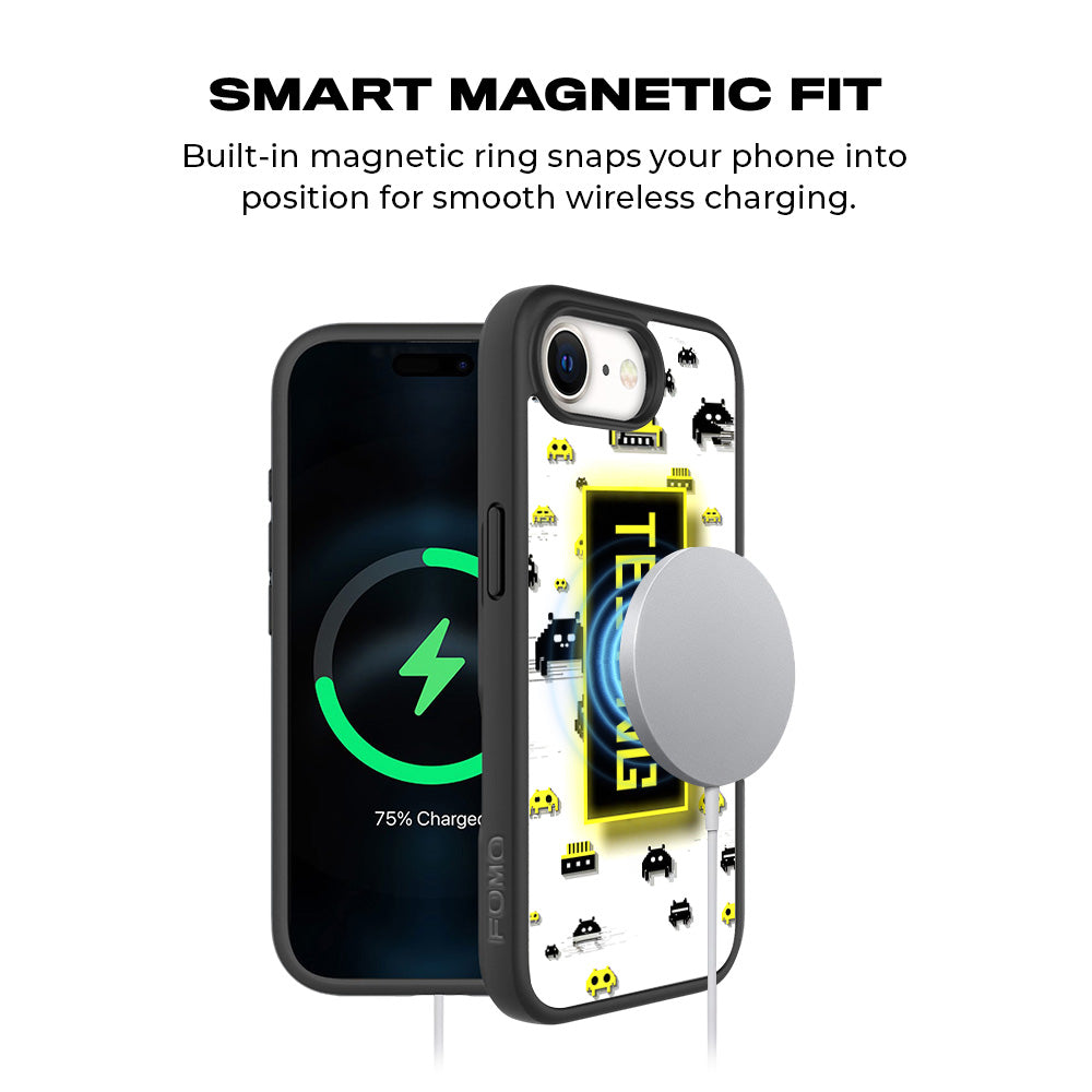 Testing Under Attack 3D Skin with Shockguard Armour Magsafe Case for Apple iPhone 16E