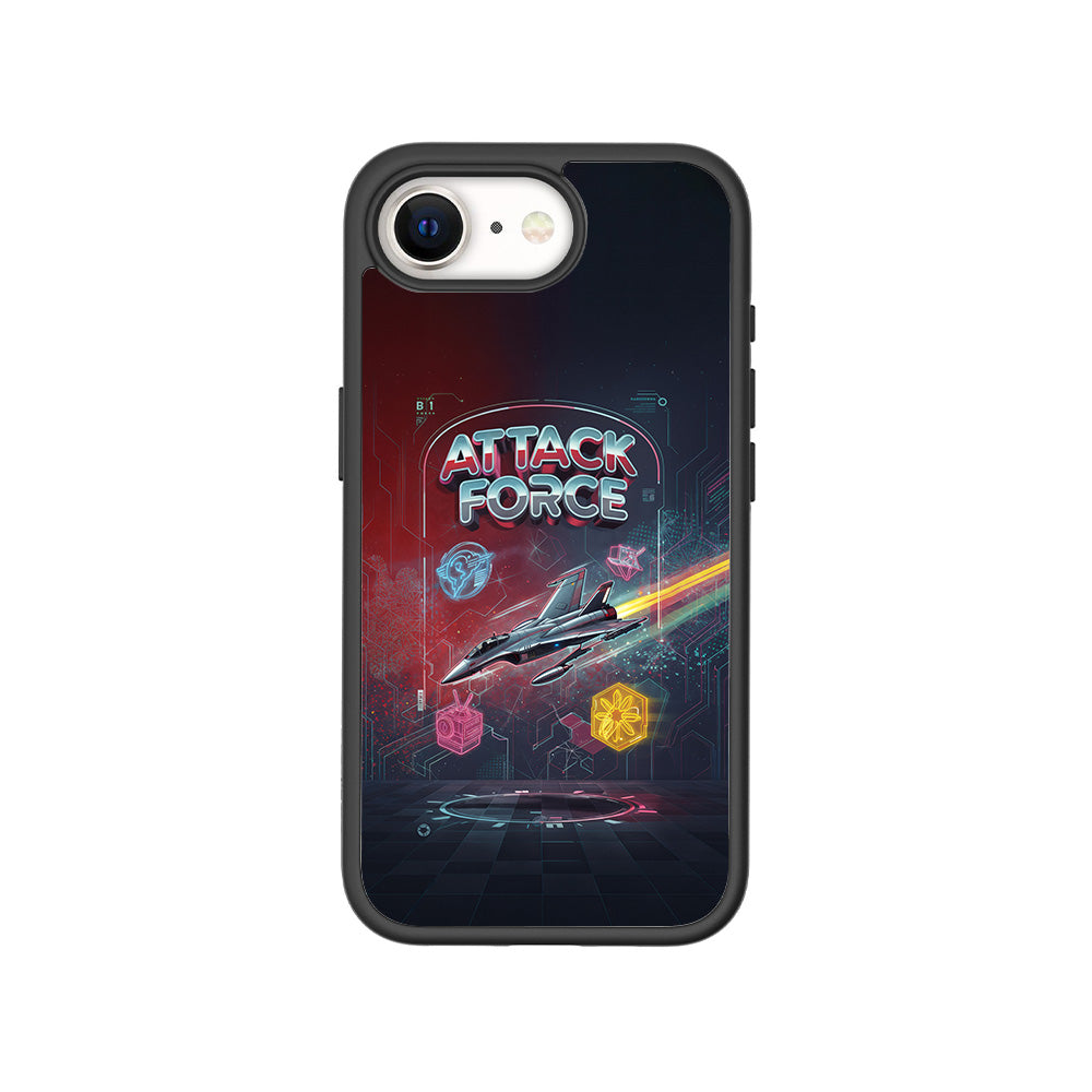 Attack Force 3D Skin with Shockguard Armour Magsafe Case for Apple iPhone 16E