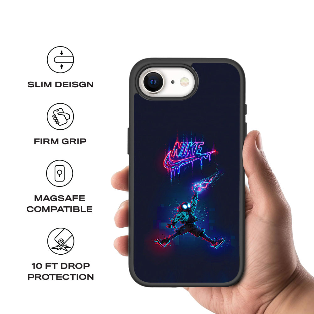 Nike Power Move 3D Skin with Shockguard Armour Magsafe Case for Apple iPhone 16E