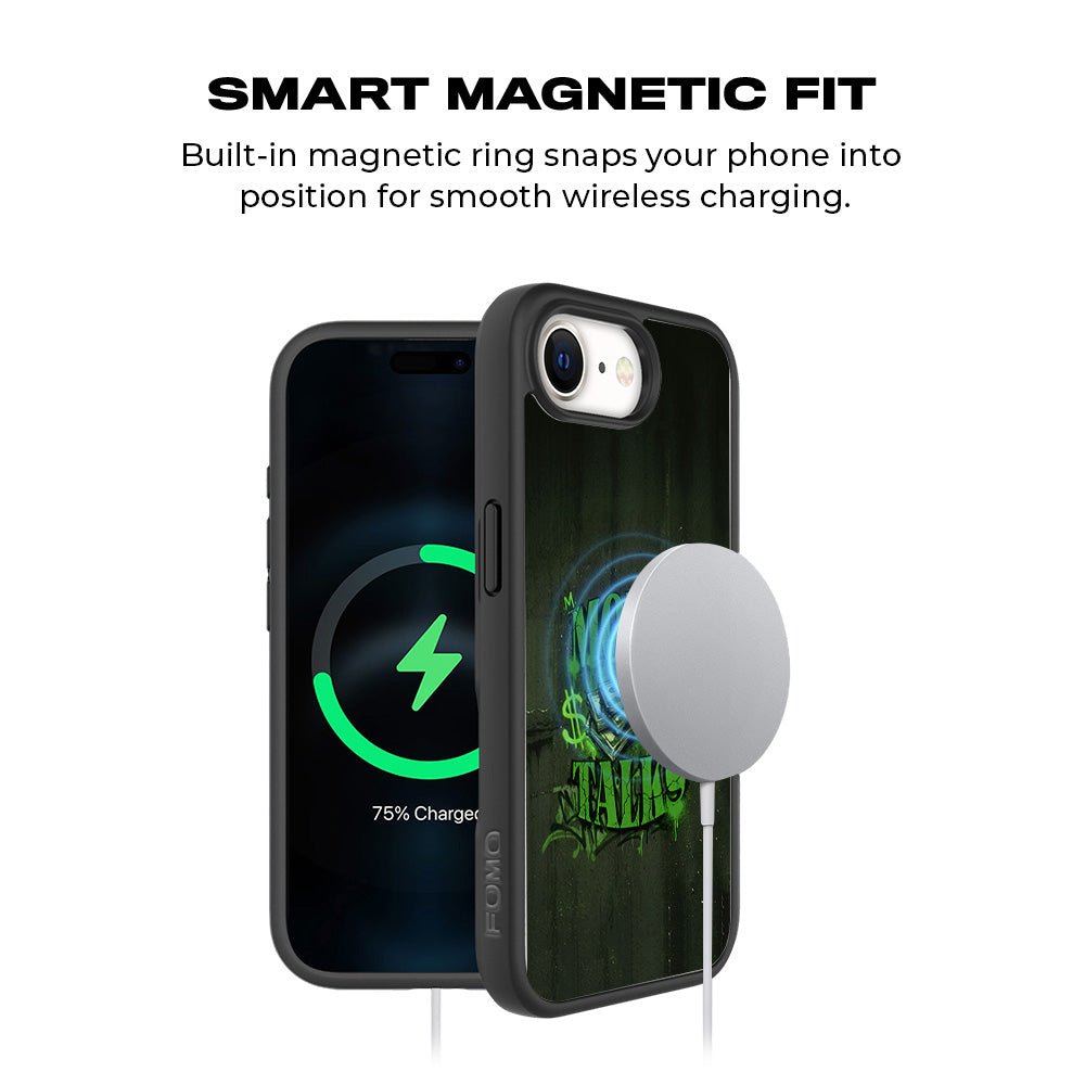 Money Talks 3D Skin with Shockguard Armour Magsafe Case for Apple iPhone 16E