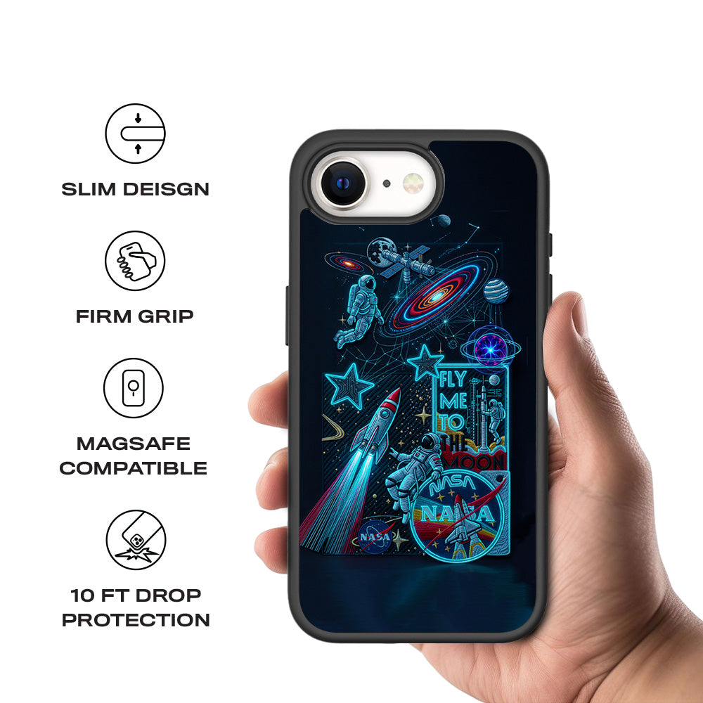 NASA Exploration 3D Skin with Shockguard Armour Magsafe Case for Apple iPhone 16E