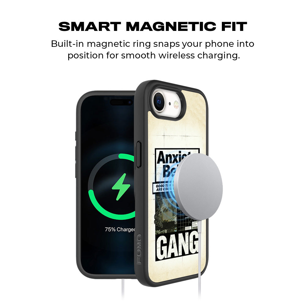 Anxiety Art 3D Skin with Shockguard Armour Magsafe Case for Apple iPhone 16E