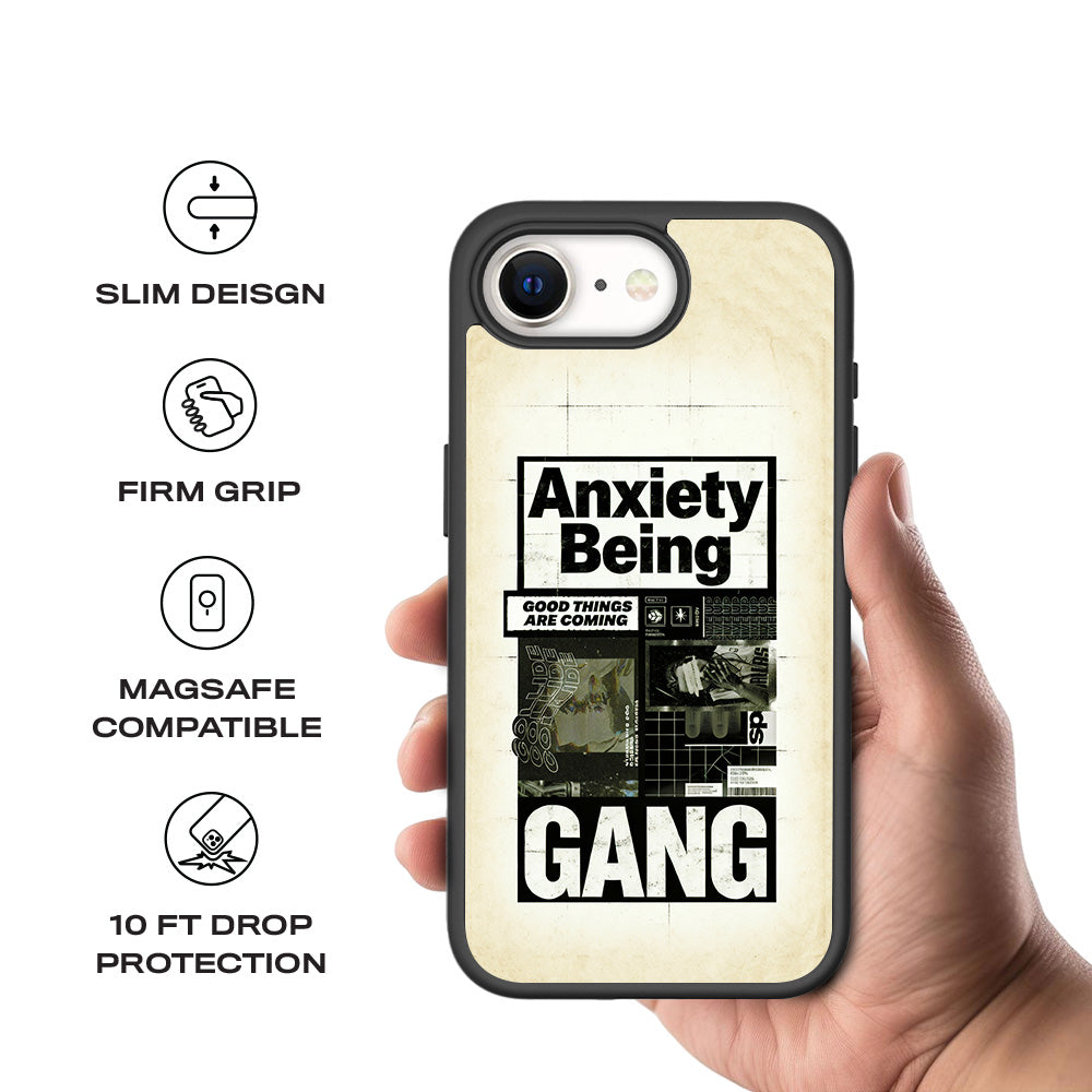 Anxiety Art 3D Skin with Shockguard Armour Magsafe Case for Apple iPhone 16E