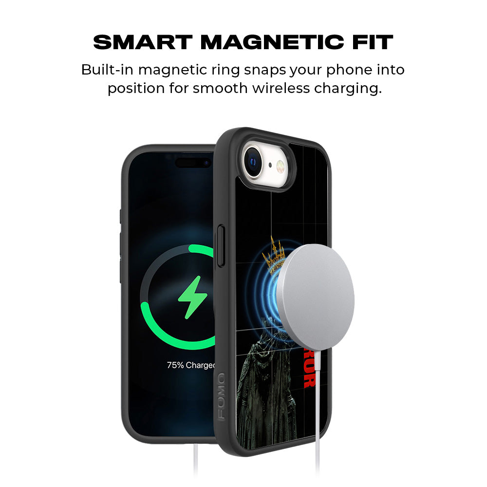 Crowned Conqueror 3D Skin with Shockguard Armour Magsafe Case for Apple iPhone 16E