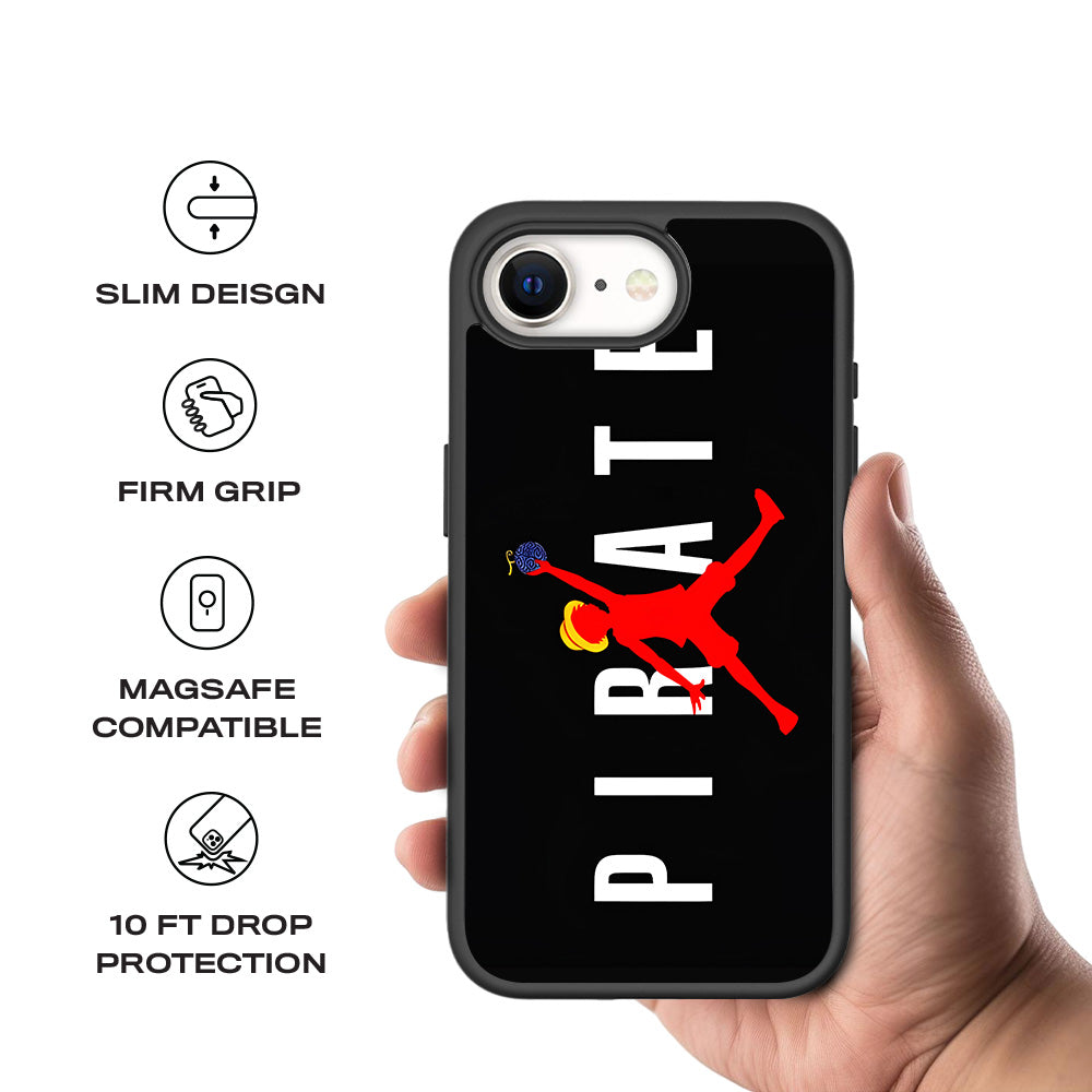 Pirate Luffy 3D Skin with Shockguard Armour Magsafe Case for Apple iPhone 16E