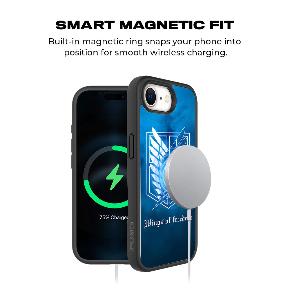 Scouting Legion AOT 3D Skin with Shockguard Armour Magsafe Case for Apple iPhone 16E