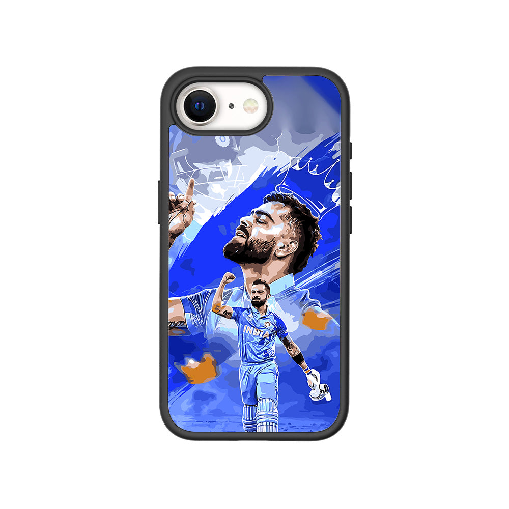 Virat Kohli Champion Sports 3D Skin with Shockguard Armour Magsafe Case for Apple iPhone 16E