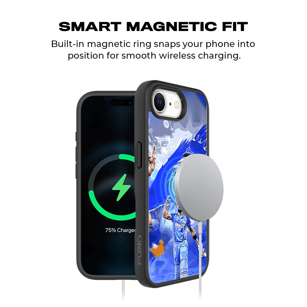 Virat Kohli Champion Sports 3D Skin with Shockguard Armour Magsafe Case for Apple iPhone 16E