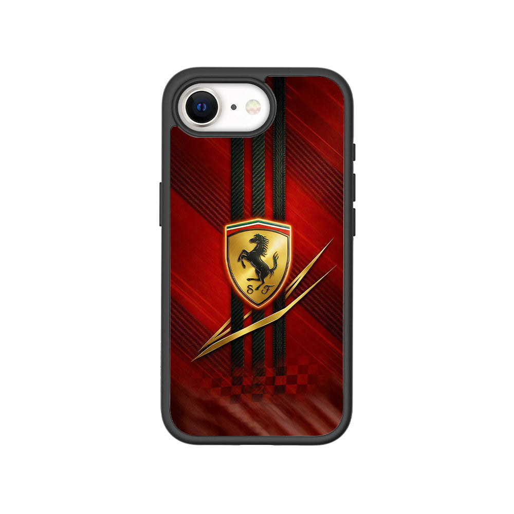 Ferrari 3D Skin with Shockguard Armour Magsafe Case for Apple iPhone 16E