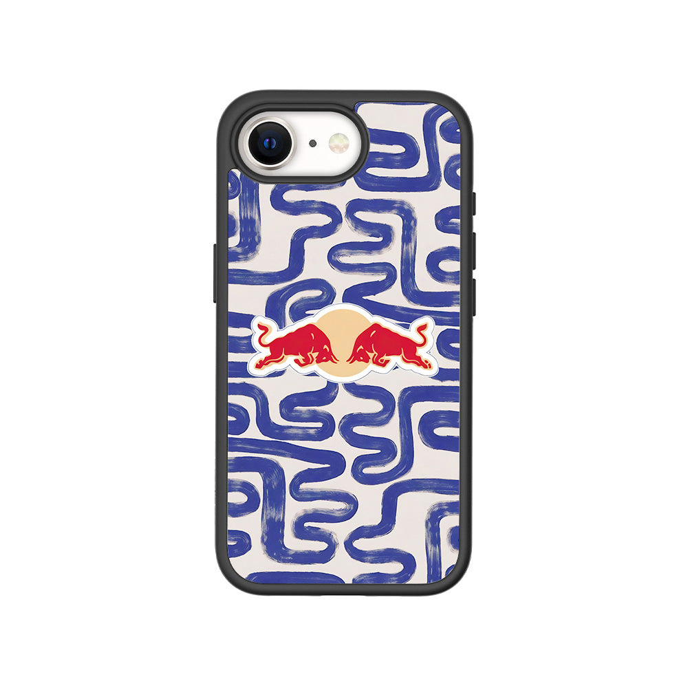 Red Bull Design 3D Skin with Shockguard Armour Magsafe Case for Apple iPhone 16E