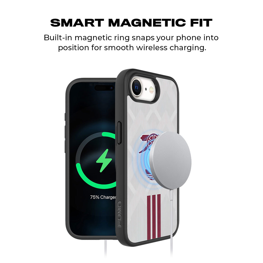 Arsenal x Adidas 3D Skin with Shockguard Armour Magsafe Case for Apple iPhone 16E
