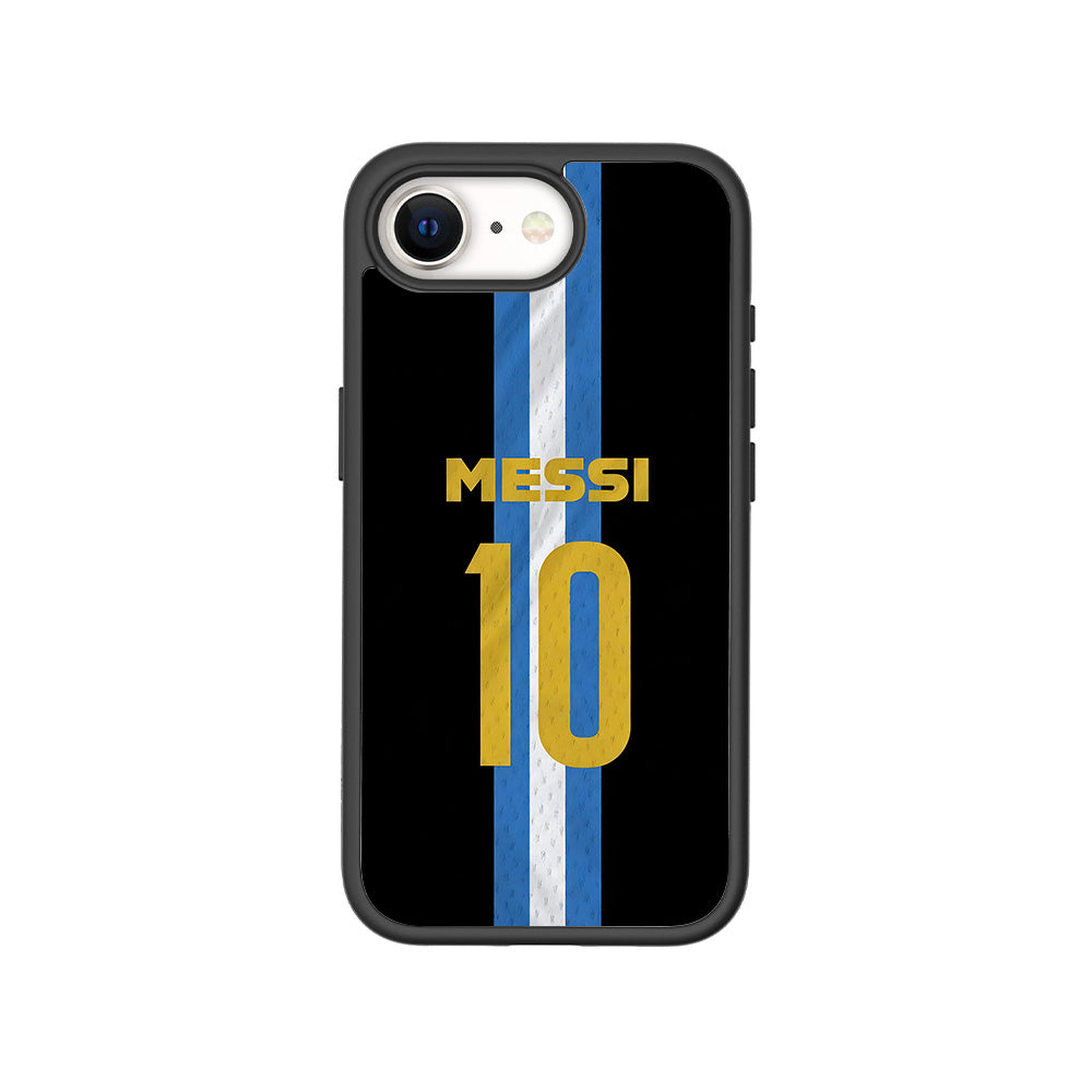 Messi Argentina Jersey 3D Skin with Shockguard Armour Magsafe Case for Apple iPhone 16E