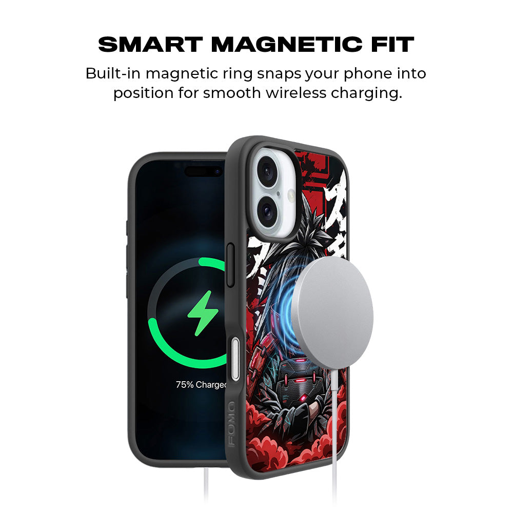 Madara Uchiha Anime 3D Skin with Shockguard Armour Magsafe Case for Apple iPhone 16
