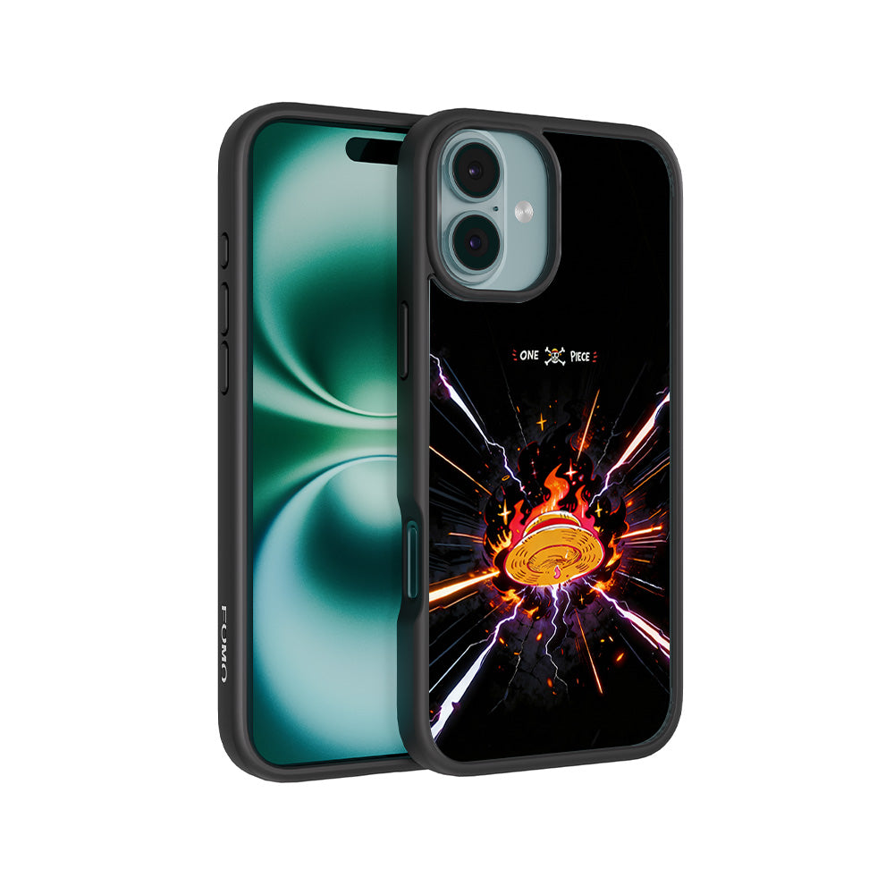 One Piece Fire Hat 3D Skin with Shockguard Armour Magsafe Case for Apple iPhone 16