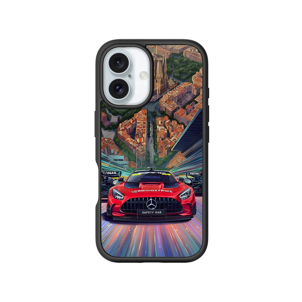 2023 Spanish Grand Prix 3D Skin with Shockguard Armour Magsafe Case for Apple iPhone 16 Plus