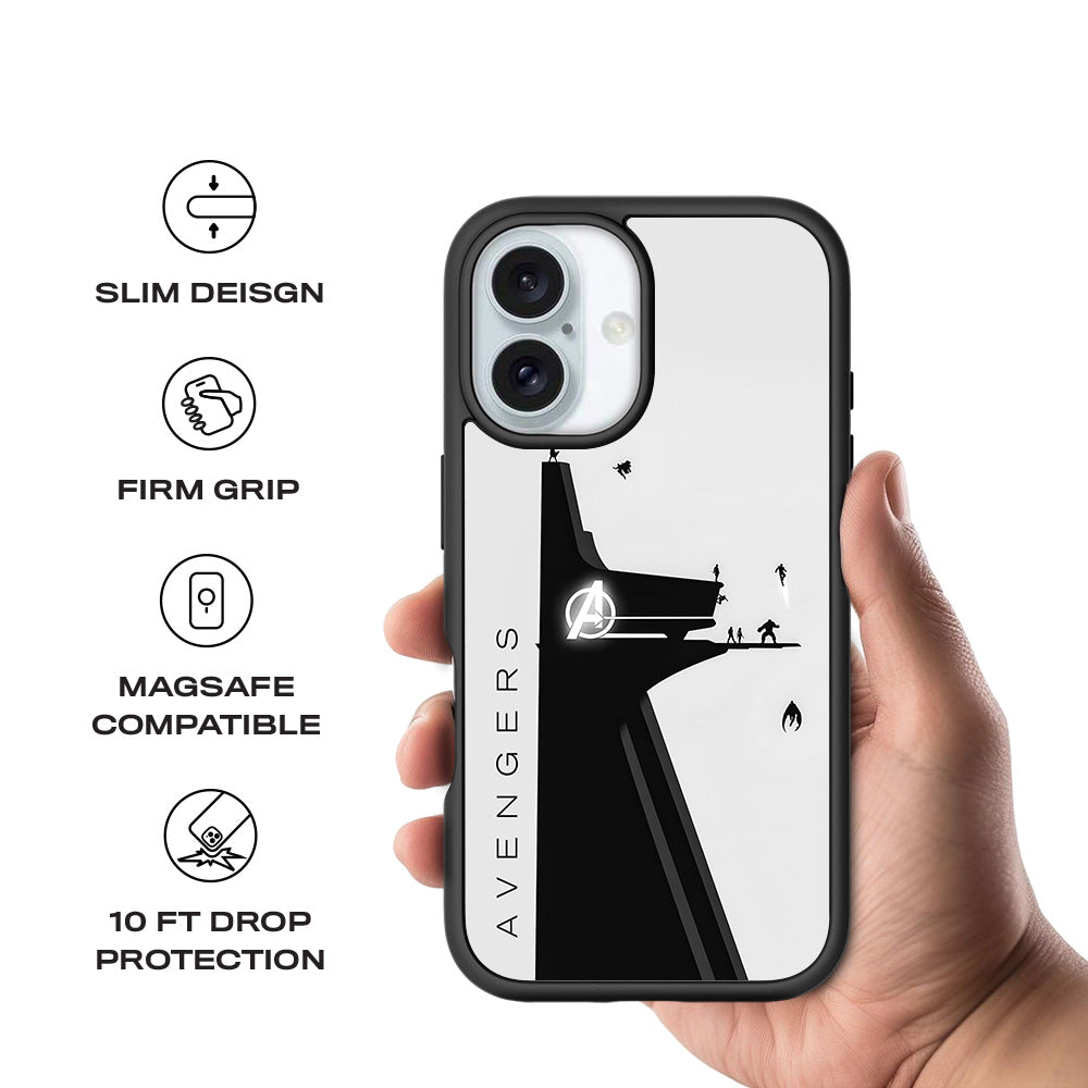 Avengers In Action 3D Skin with Shockguard Armour Magsafe Case for Apple iPhone 16