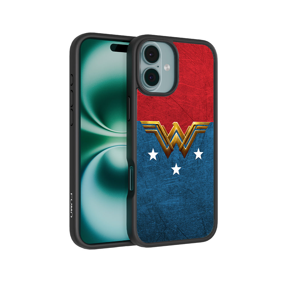 Wonder Woman Comic 3D Skin with Shockguard Armour Magsafe Case for Apple iPhone 16