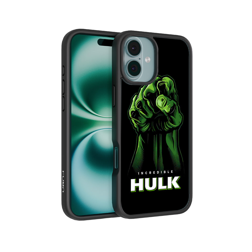 Incredible Hulk Fist Comic 3D Skin with Shockguard Armour Magsafe Case for Apple iPhone 16 Plus