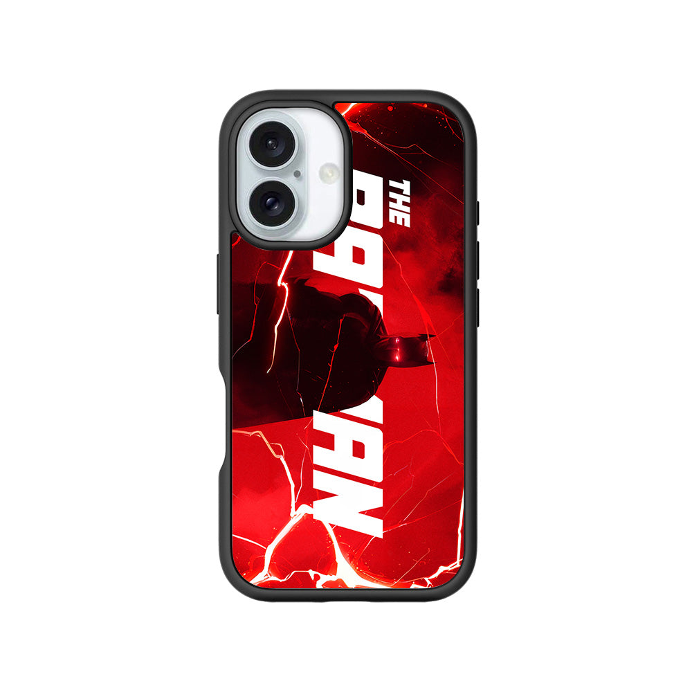 Red Rage Batman Comics 3D Skin with Shockguard Armour Magsafe Case for Apple iPhone 16 Plus