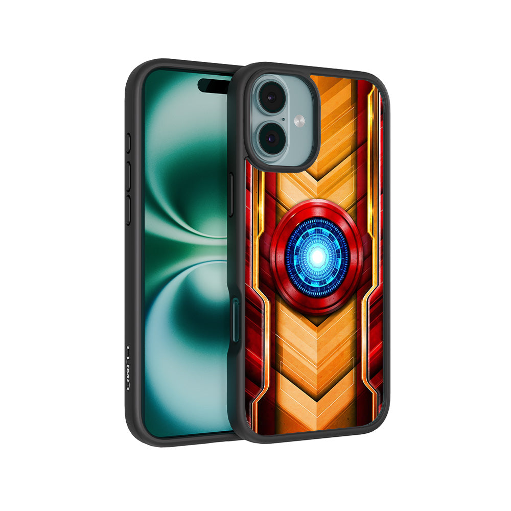 Iron Man Armor 3D Skin with Shockguard Armour Magsafe Case for Apple iPhone 16 Plus