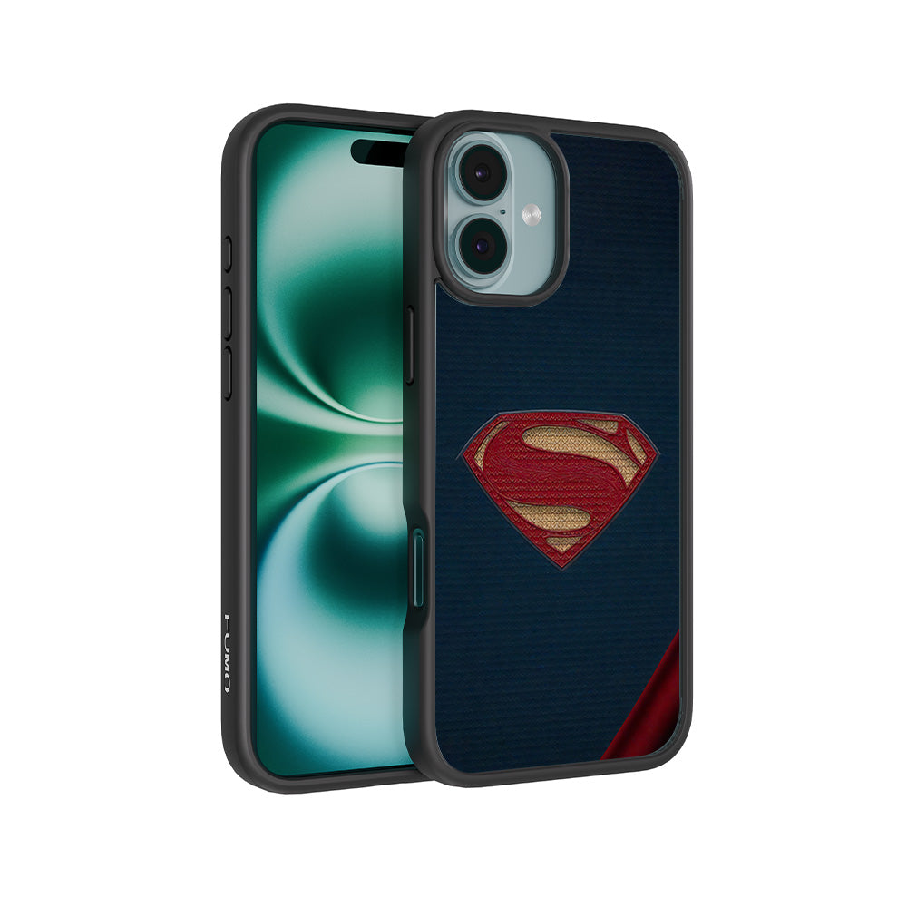 Superman Emblem 3D Skin with Shockguard Armour Magsafe Case for Apple iPhone 16 Plus