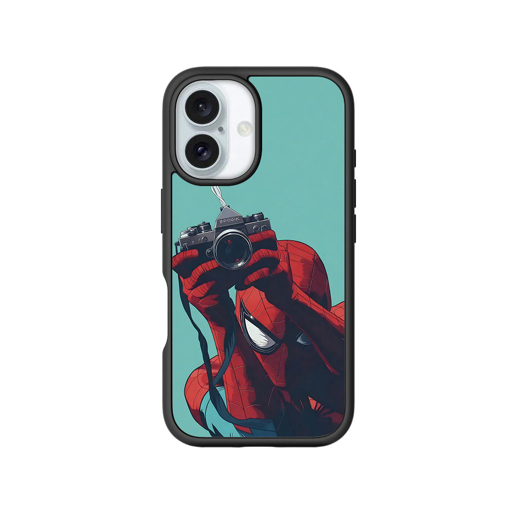 Spider-Man: Picture Perfect Shot 3D Skin with Shockguard Armour Magsafe Case for Apple iPhone 16