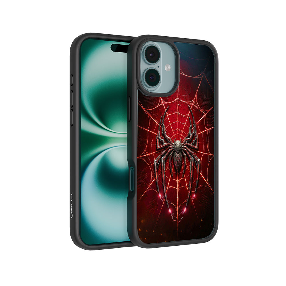 Spider-Man Black Suit 3D Skin with Shockguard Armour Magsafe Case for Apple iPhone 16 Plus