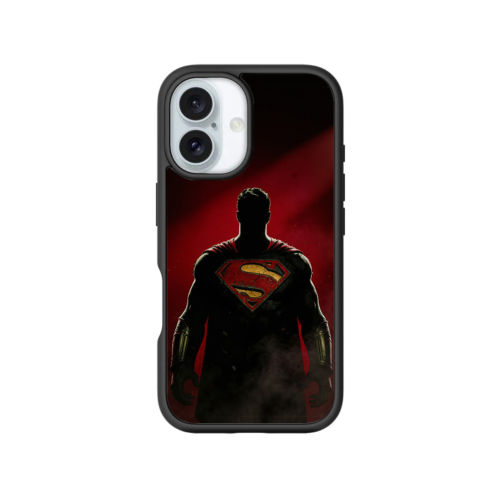 Man of Steel 3D Skin with Shockguard Armour Magsafe Case for Apple iPhone 16 Plus