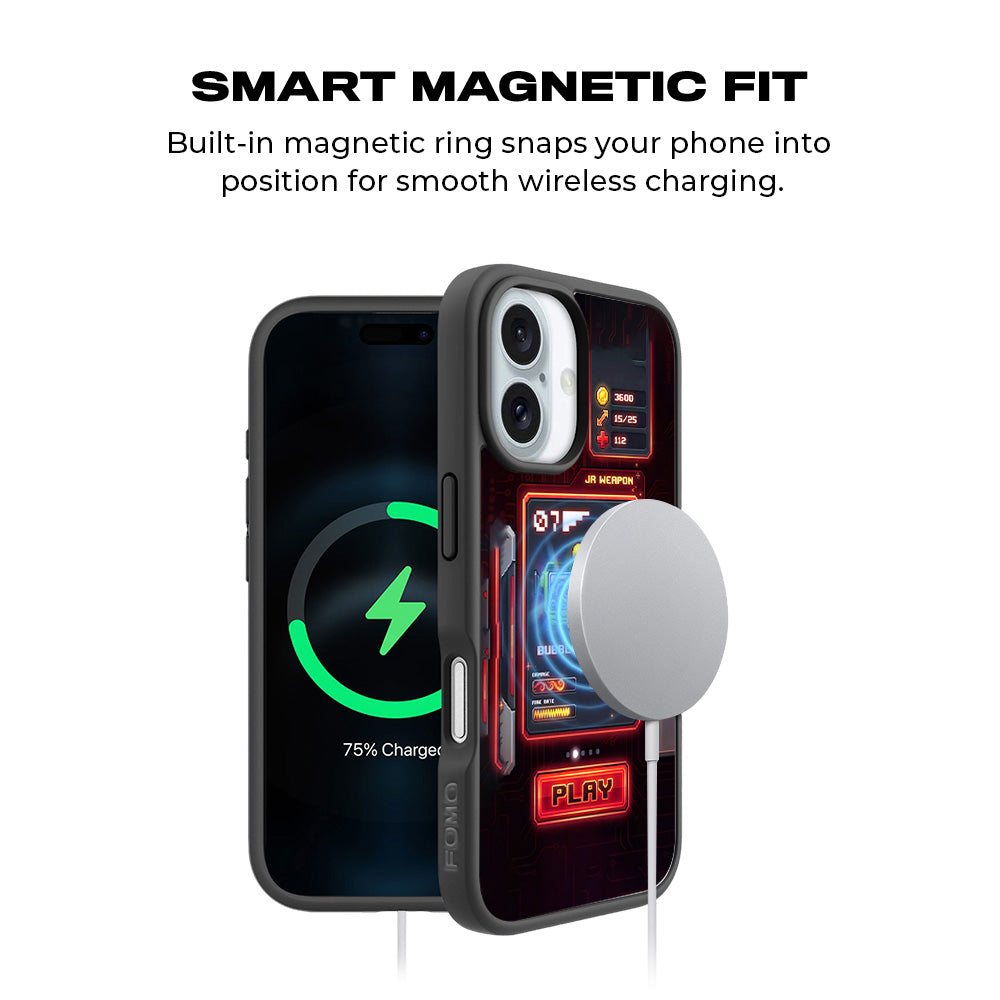 Bubble Blaster 3D Skin with Shockguard Armour Magsafe Case for Apple iPhone 16 Plus