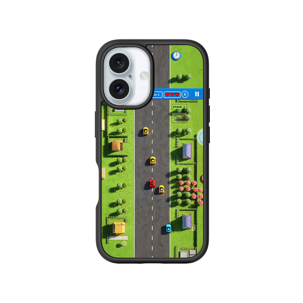 Race to Victory 3D Skin with Shockguard Armour Magsafe Case for Apple iPhone 16 Plus