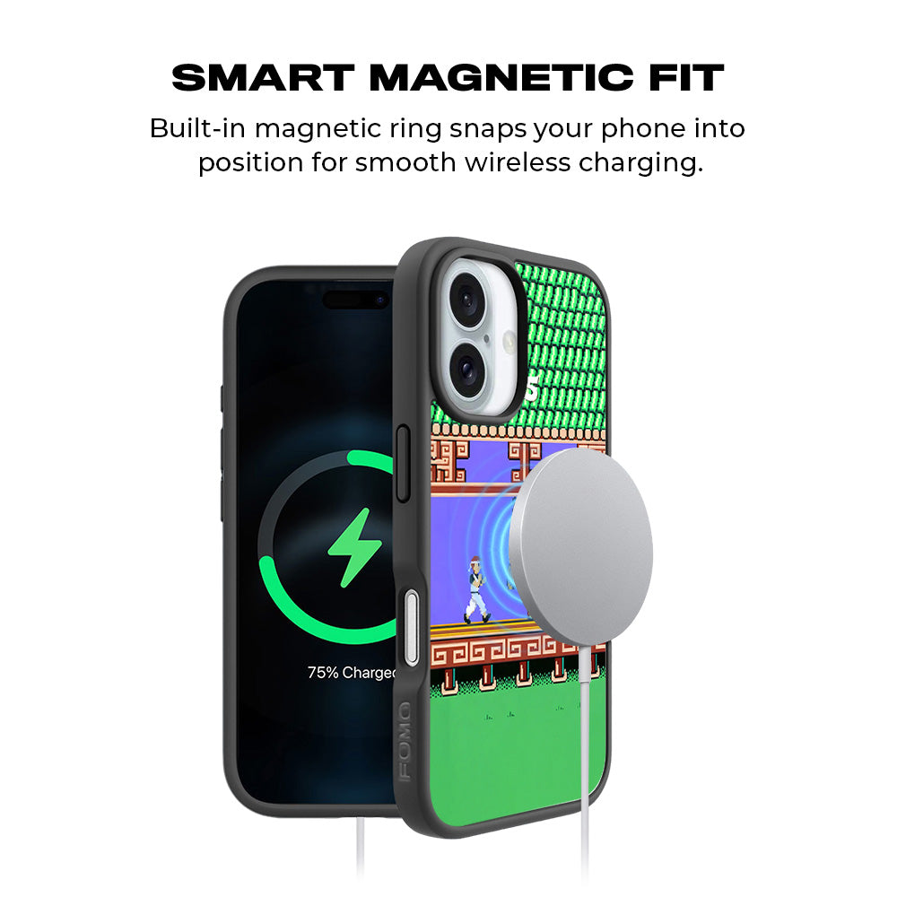 Kung Fu Clash 3D Skin with Shockguard Armour Magsafe Case for Apple iPhone 16 Plus