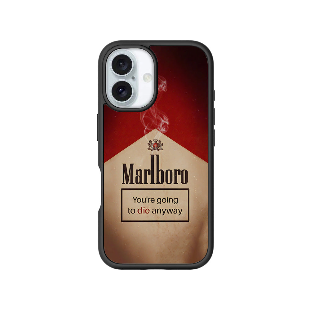 Marlboro Dark Humor 3D Skin with Shockguard Armour Magsafe Case for Apple iPhone 16