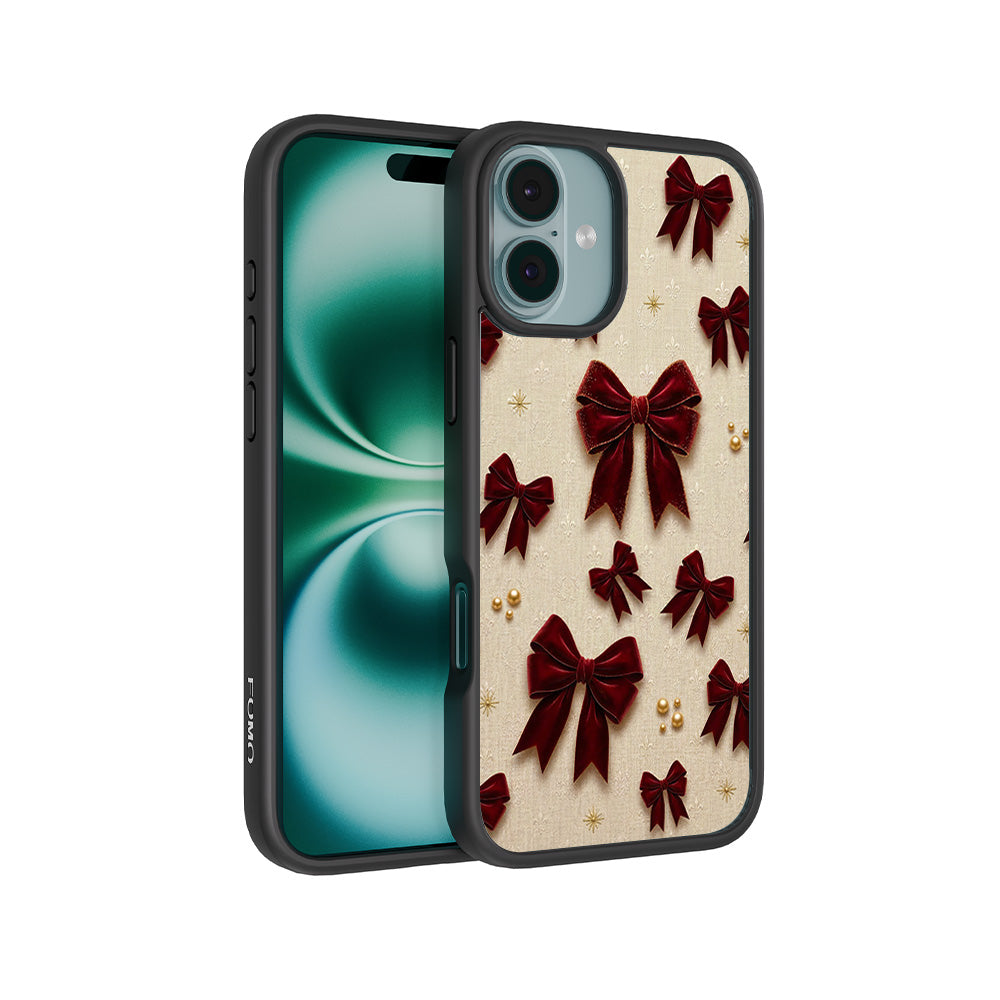 Red Bows 3D Skin with Shockguard Armour Magsafe Case for Apple iPhone 16 Plus