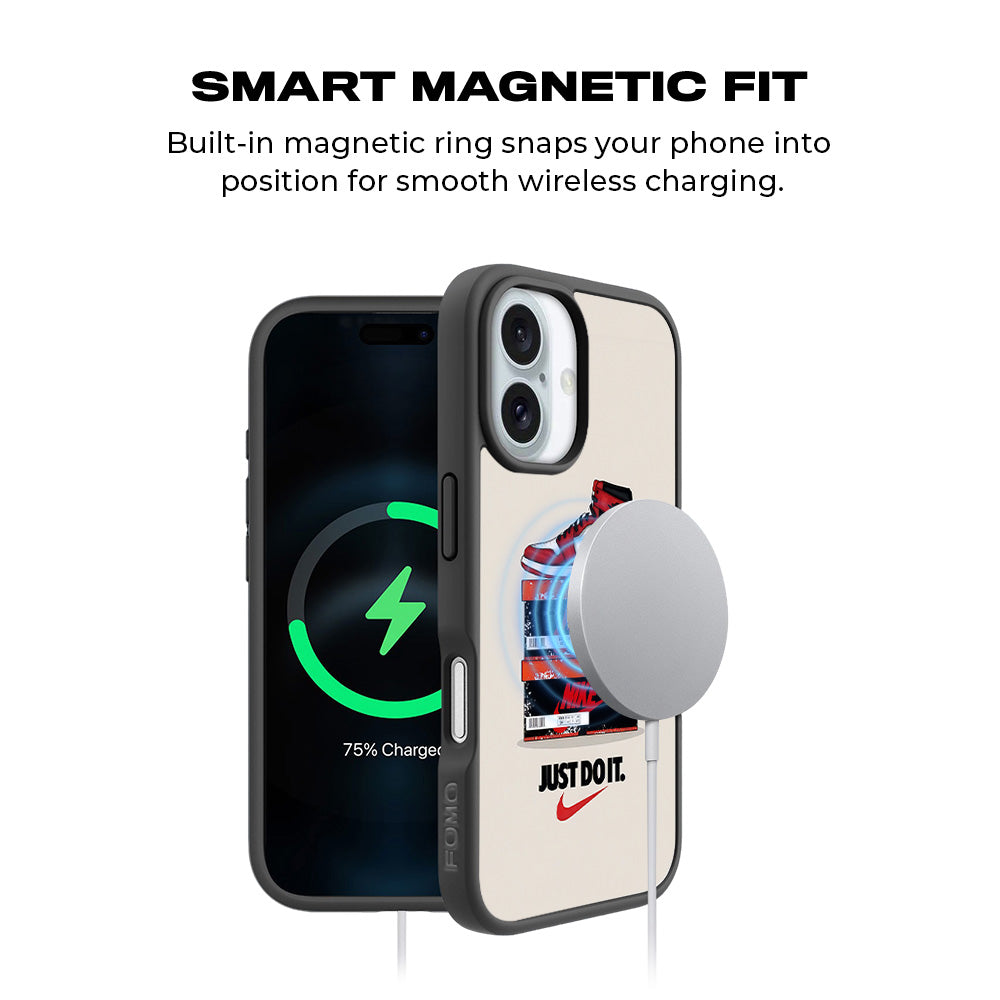 Nike Air Jordan 3D Skin with Shockguard Armour Magsafe Case for Apple iPhone 16