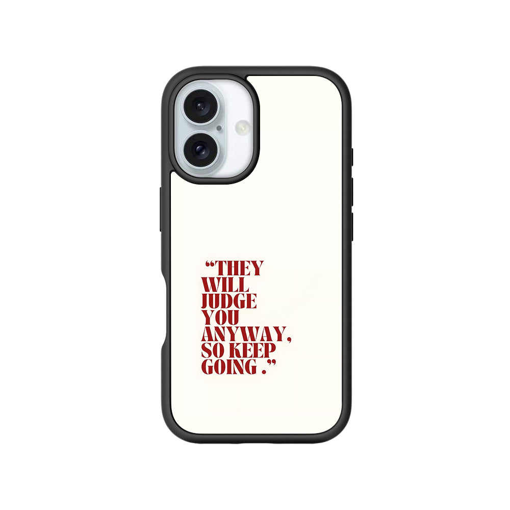 They Will Judge You 3D Skin with Shockguard Armour Magsafe Case for Apple iPhone 16 Plus
