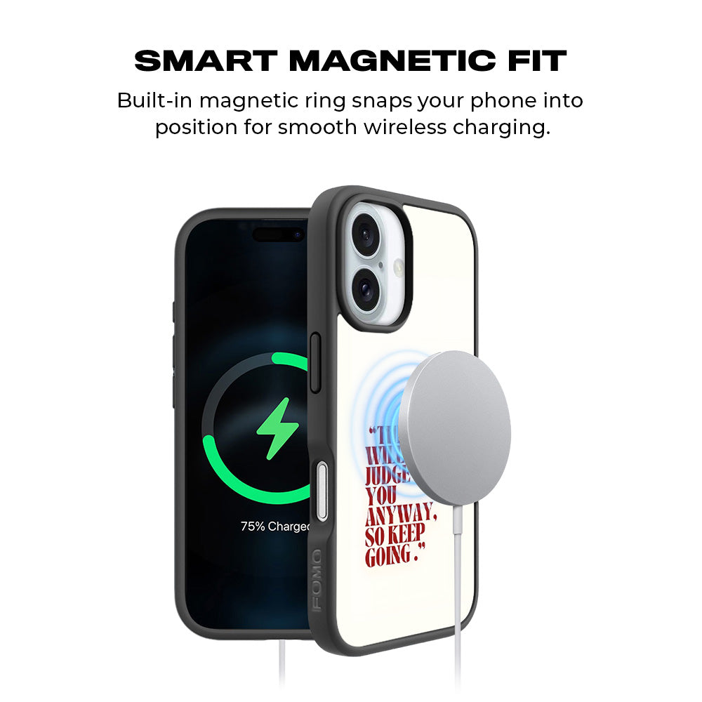 They Will Judge You 3D Skin with Shockguard Armour Magsafe Case for Apple iPhone 16 Plus