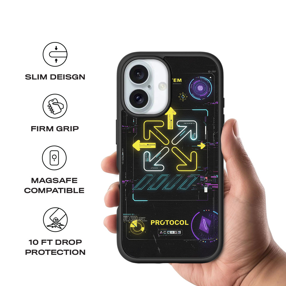 System and 15 Plustocol 3D Skin with Shockguard Armour Magsafe Case for Apple iPhone 16