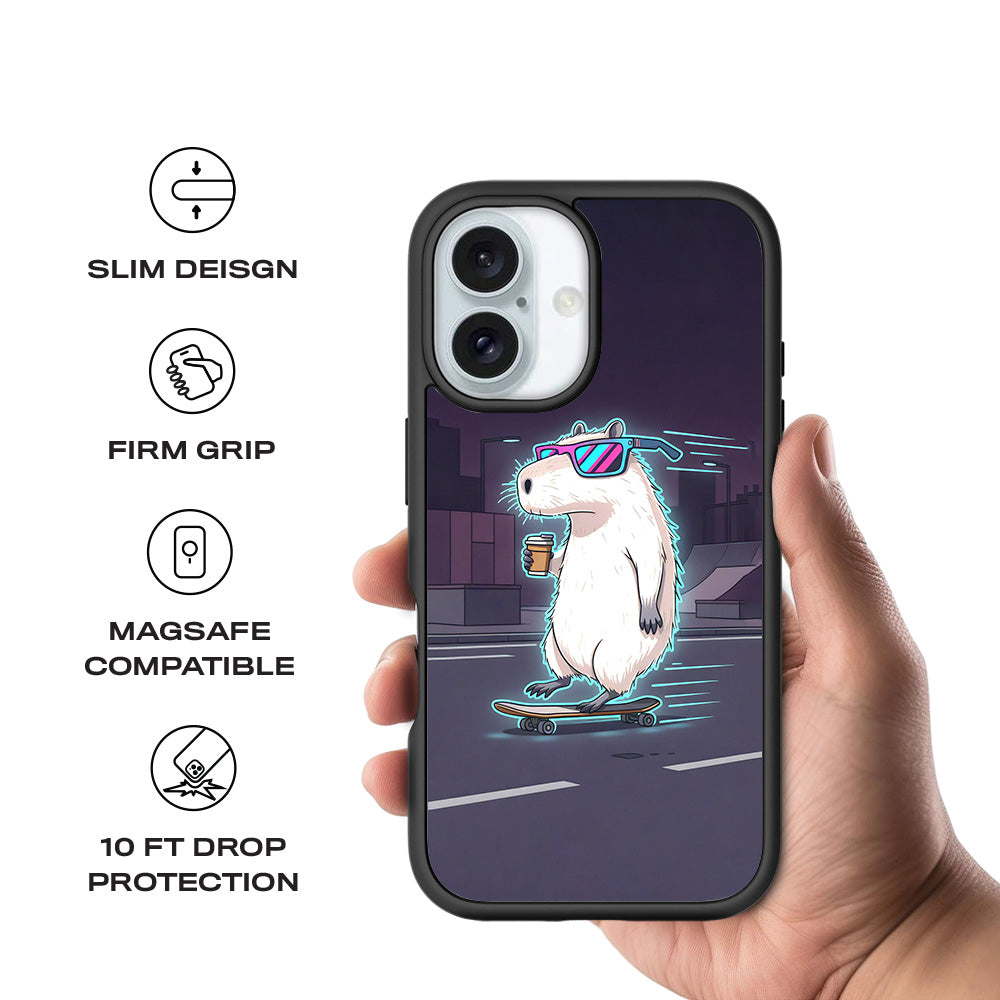 Skater Vibes 3D Skin with Shockguard Armour Magsafe Case for Apple iPhone 16