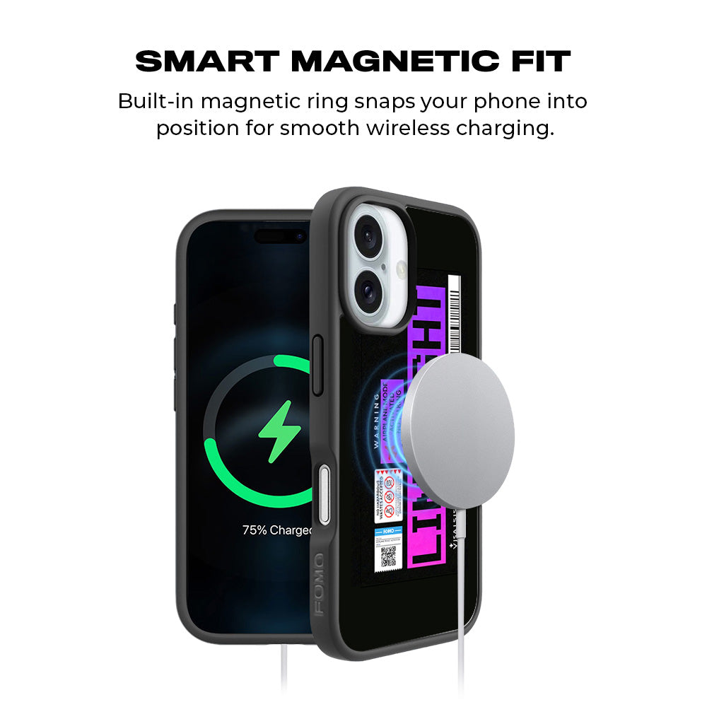 Limelight Mode 3D Skin with Shockguard Armour Magsafe Case for Apple iPhone 16 Plus