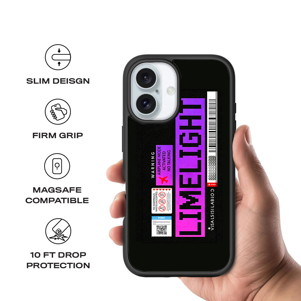 Limelight Mode 3D Skin with Shockguard Armour Magsafe Case for Apple iPhone 16 Plus