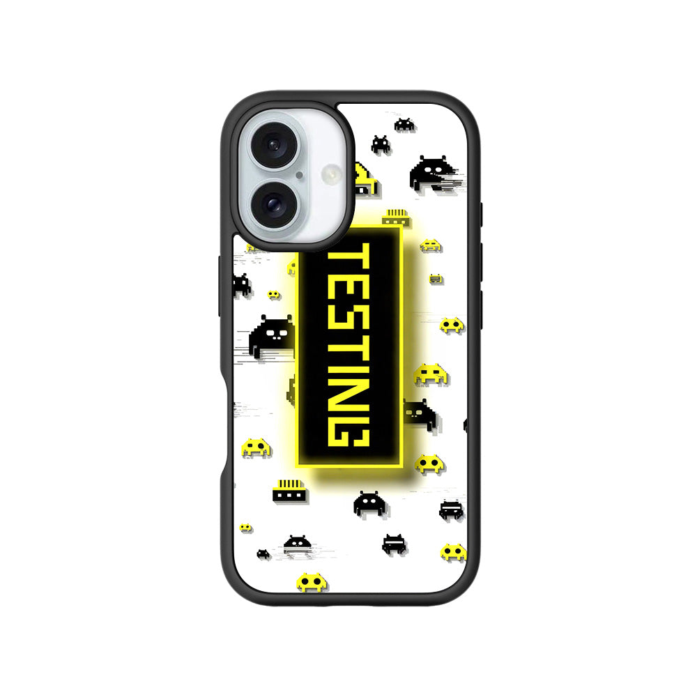 Testing Under Attack 3D Skin with Shockguard Armour Magsafe Case for Apple iPhone 16