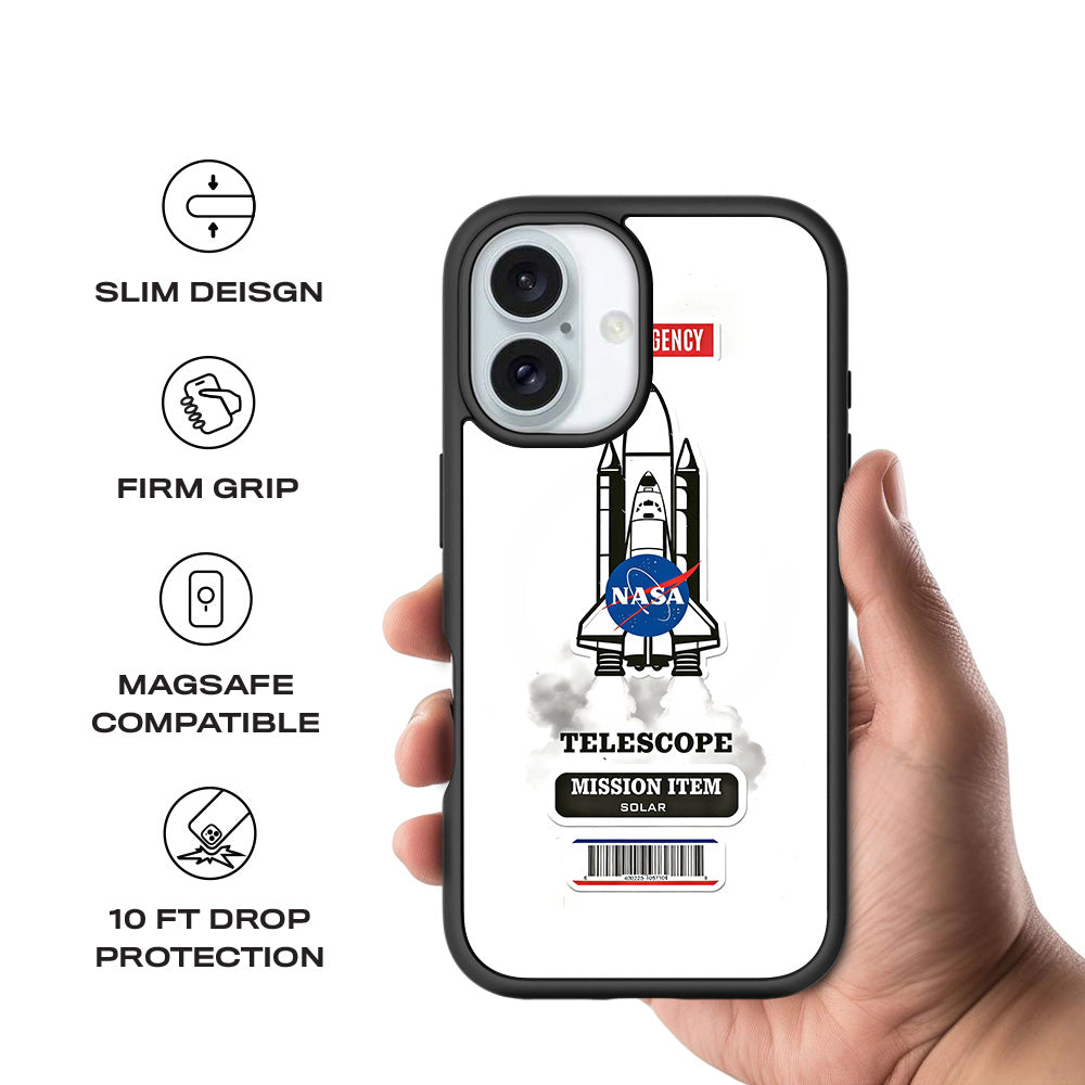 Space Mission NASA 3D Skin with Shockguard Armour Magsafe Case for Apple iPhone 16