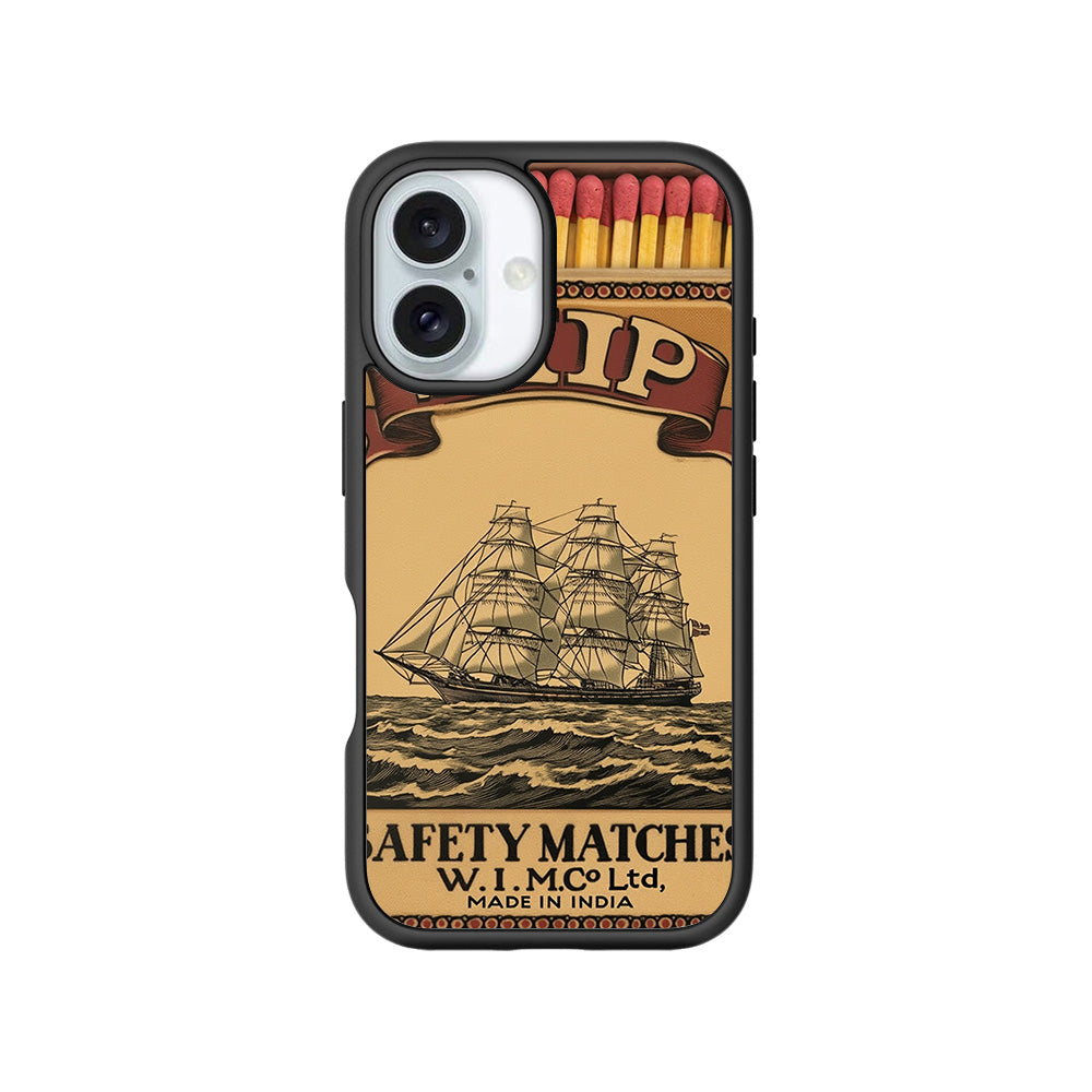 Ship Safety Matches 3D Skin with Shockguard Armour Magsafe Case for Apple iPhone 16