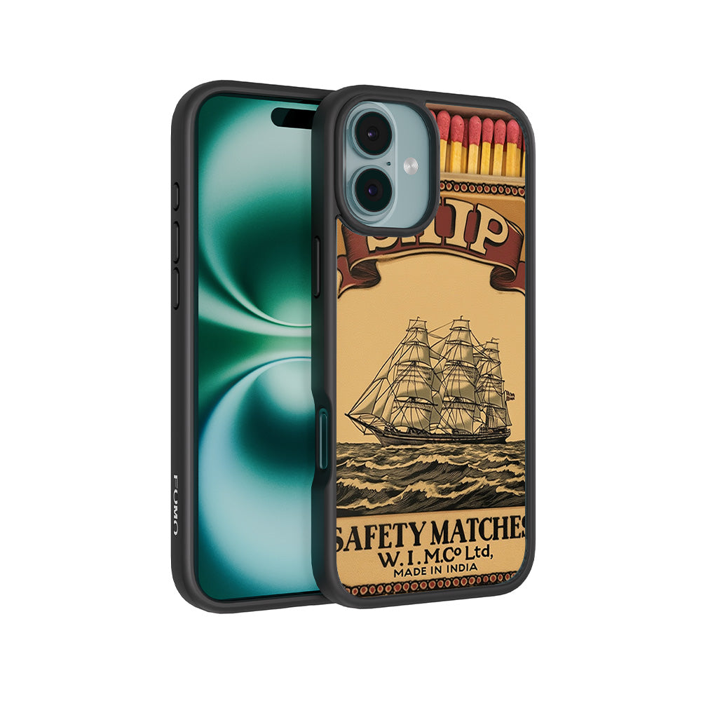 Ship Safety Matches 3D Skin with Shockguard Armour Magsafe Case for Apple iPhone 16