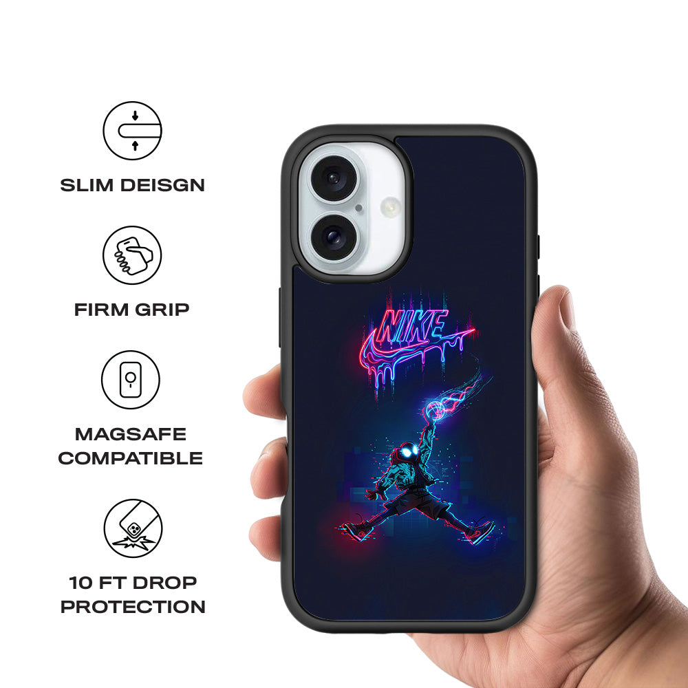 Nike Power Move 3D Skin with Shockguard Armour Magsafe Case for Apple iPhone 16 Plus