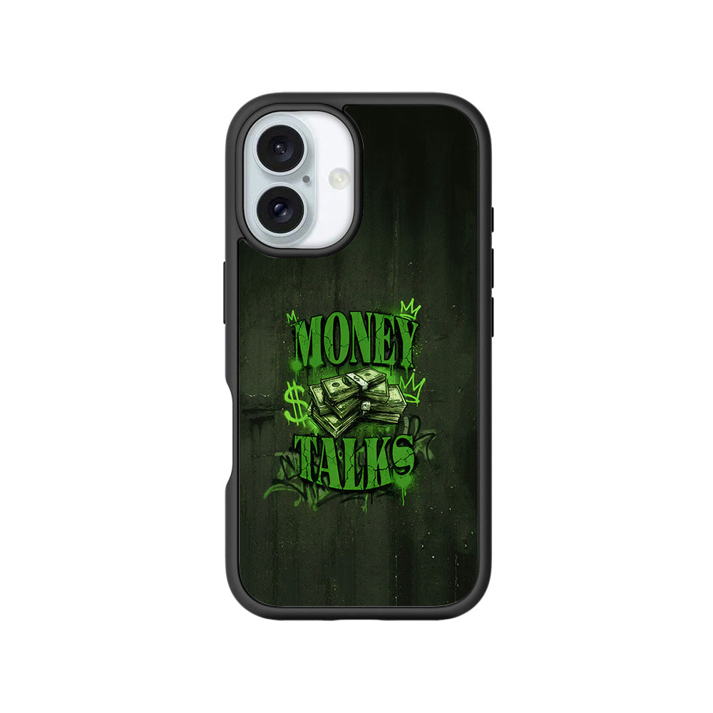 Money Talks 3D Skin with Shockguard Armour Magsafe Case for Apple iPhone 16 and 16 Plus